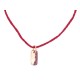 NEUF PENDENTIF DODO POMELLATO PRECIOUS TAG SUR CORDON OR ROSE 18K NECKLACE 230€