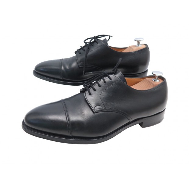 CHAUSSURES JOHN LOBB DERBY DERAN CUIR NOIR BLACK 8.5E 42.5 LEATHER SHOES 1700€