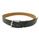 NEUF CEINTURE HERMES H 40MM ACIER PALLADIE CUIR SWIFT 95 BLACK LEATHER BELT 920€