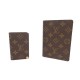 VINTAGE LOT LOUIS VUITTON PORTEFEUILLE + PORTE PHOTOS TOILE MONOGRAM SET WALLET