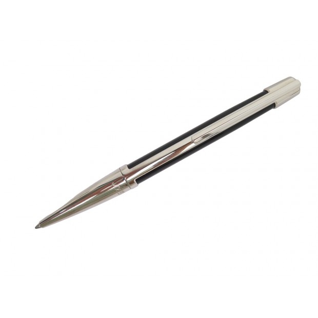 NEUF STYLO BILLE ST DUPONT DEFI LAQUE NOIRE PALLADIUM 405674 BALLPOINT PEN 270€