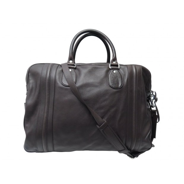 SAC DE VOYAGE A MAIN GUCCI WEEKEND SOHO 223463 CUIR BANDOULIERE TRAVEL BAG 2350€