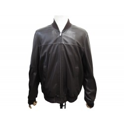 VESTE LOEWE BOMBER XL 54 BLOUSON CUIR AGNEAU MARRON BROWN LEATHER JEACKET 5500€