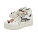 CHAUSSURES PRADA SNEAKERS ROBOT 1E268L BASKETS 36.5 CUIR BLANC BOITE SHOES 890€