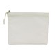 TROUSSE CHANEL POCHETTE CAMELIA ET LOGO CC EN CUIR BLANC + BOITE POUCH BAG 1550€