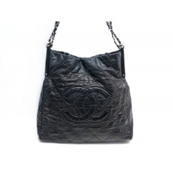 SAC A MAIN CHANEL CABAS SHOPPING LOGO CC CUIR MATELASSE EFFET VIEILLI BAG 6000€