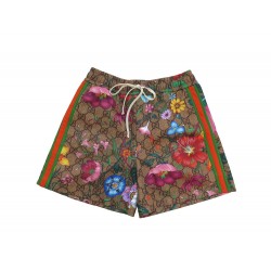 NEUF SHORT GUCCI MOTIF GG FLORAL PRINT BANDE WEB 605473 M 38 48 NEW SHORTS 790€