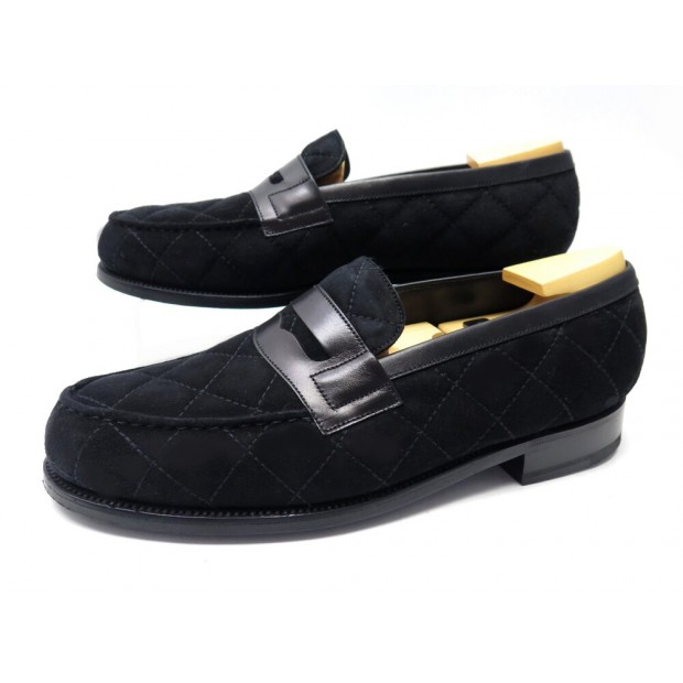 CHAUSSURES JM WESTON MOCASSINS CASELY HAYFORD 382 7D 41 MATELASSE SHOES 1080€