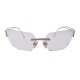 LUNETTES DE SOLEIL CHANEL 4051-B EN METAL ARGENTE SILVER STEEL SUNGLASSES 450€