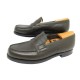 NEUF CHAUSSURES JM WESTON MOCASSINS 180 7.5D 41.5 EN CUIR KAKI LOAFERS SHOE 880€