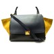 SAC A MAIN CELINE TRAPEZE MOYEN MODELE TRICOLORE BANDOULIERE CUIR ET DAIM 2500€