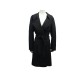 MANTEAU LOUIS VUITTON LONG EN LAINE NOIRE & ANGORA 36 S BLACK WOOL COAT 3800€