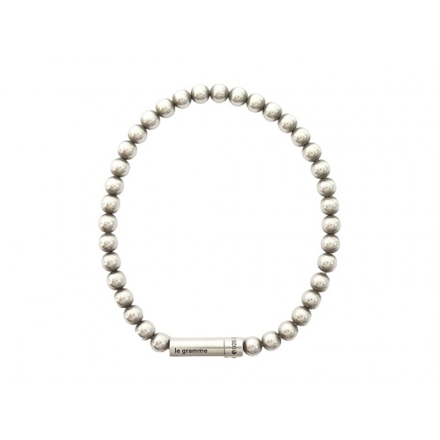 NEUF BRACELET LE GRAMME BEADS LE 27G LG_CARPO091_25 ARGENT 925 SILVER STRAP 890€