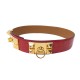 NEUF CEINTURE HERMES MEDOR COLLIER DE CHIEN T75 EN CUIR DE CROCODILE BELT 4500€