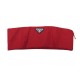 NEUF HAUT PRADA CROP TOP RE-NYLON ROUGE 240707 LOGO TAILLE S 36 NEW RED 650€