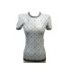 NEUF HAUT LOUIS VUITTON TSHIRT MONOGRAM S 36 SOIE & POLYAMIDE GRIS NEW TOP 925€