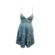 NEUF ROBE LOEWE FISH STRAPPY DRESS S616Y13X06 XS 34 DENIM BLEU BLUE JEAN 1100€