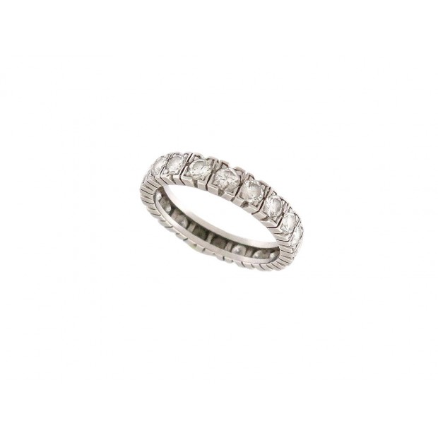 BAGUE ALLIANCE PAVAGE COMPLET 20 DIAMANTS 1.3 CT T49 EN PLATINE DIAMONDS RING