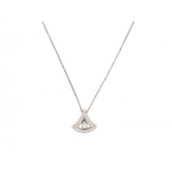 NEUF COLLIER BULGARI DIVINA DIVAS' DREAM OR BLANC DIAMANTS 0.21CT NECKLACE 5100€