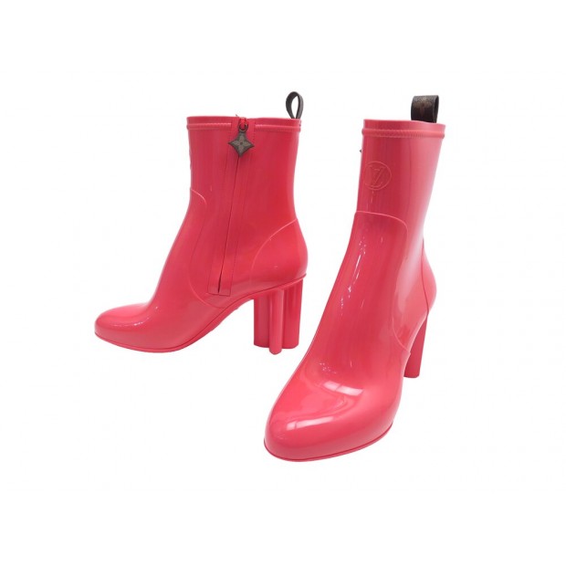 CHAUSSURES LOUIS VUITTON BOTTES DE PLUIE SILHOUETTE 40 BOTTINES RAIN BOOTS 650€