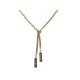 NEUF COLLIER CHANEL PENDENTIF PLAQUE LOGO CC CUIR 64-74CM DORE NECKLACE 1100€