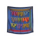 FOULARD HERMES LES SANGLES JOACHIM METZ CARRE 90 CM SOIE BLEU MARINE SCARF 495€