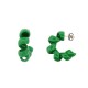 BOUCLES D'OREILLES BOTTEGA VENETA CREOLES TURN EMAIL ARGENT 925 EARRINGS 580€