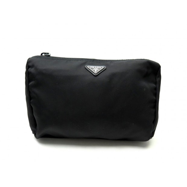 POCHETTE PRADA TOILE RE-NYLON NOIRE TROUSSE DE TOILETTE POUCH CLUTCH BAG 500€