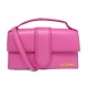 NEUF SAC A MAIN JACQUEMUS LE GRAND BAMBINO 213BA007 CUIR ROSE HANDBAG PURSE 820€