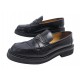 CHAUSSURES DIOR MOCASSINS BOY KDB759ACA 38.5 CUIR NOIR BOITE LEATHER SHOES 950€