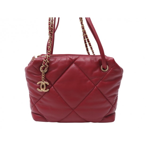 NEUF SAC A MAIN CHANEL BOWLING PARIS NEW YORK CUIR ROUGE NEW HANDBAG PURSE 5500€