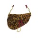 SAC A MAIN CHRISTIAN DIOR SADDLE SADDLE IMPRIME LEOPARD POULAIN HANDBAG 3800€