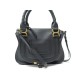 NEUF SAC A MAIN CHLOE MARCIE PM CUIR GRAINE NOIR BANDOULIERE HANDBAG PURSE 1790€