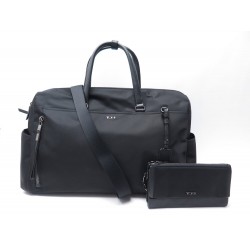 NEUF LOT TUMI SAC VOYAGE VENICE + PORTEFEUILLE TOILE NEW TRAVEL BAG WALLET 880€