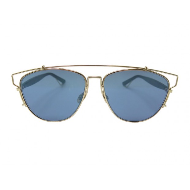 LUNETTES DE SOLEIL DIOR TECHNOLOGIC RHL2A METAL DORE GOLDEN ETUI SUNGLASSES 450€