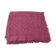 ECHARPE LOUIS VUITTON CHALE MONOGRAM BORDEAUX M71359 SOIE LAINE 140CM SHAWL 490€