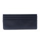 NEUF PORTEFEUILLE CHANEL PORTE CARTES LONG EN CUIR BLEU MARINE CARD HOLDER 570€