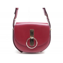 NEUF SAC A MAIN NINA RICCI COMPAS MEDIUM EN CUIR ROUGE BRIQUE HAND BAG NEW 1490€