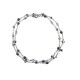 COLLIER CHANEL SAUTOIR PERLES NOIRES ET BLANCHES LOGO CC 120 CM NECKLACE