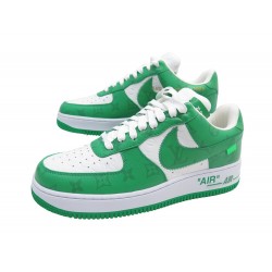 NEUF CHAUSSURES LOUIS VUITTON X NIKE AIR FORCE 1 LOW ABLOH 1A9V9W 9 43 SNEAKERS