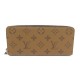 NEUF PORTEFEUILLE LOUIS VUITTON CLEMENCE MONOGRAM REVERSE M82336 NEW WALLET 485€