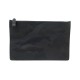 NEUF POCHETTE VALENTINO CAMOUFLAGE EN CUIR NOIR NEW LEATHER POUCH CLUTCH 520€