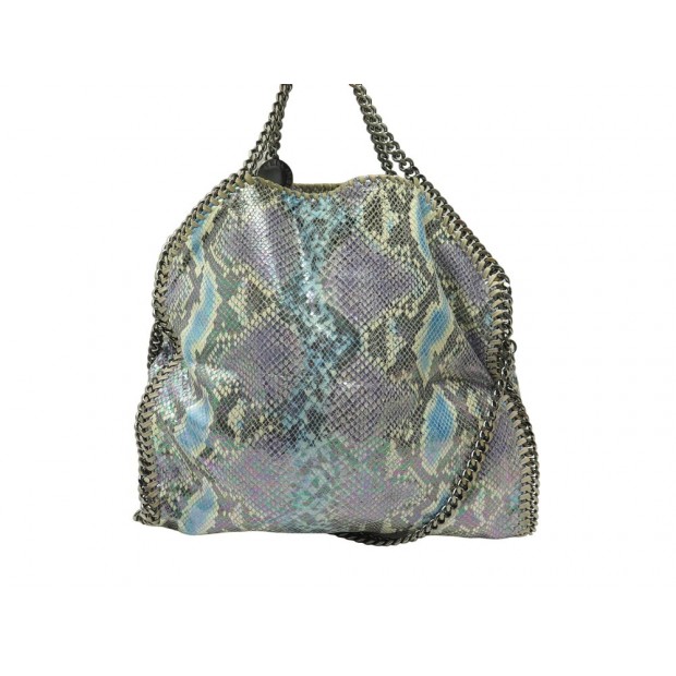 SAC A MAIN STELLA MC CARTNEY FALABELLA 234387 FACON PYTHON PURSE HAND BAG 1200€