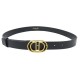 NEUF CEINTURE CHRISTIAN DIOR BOUCLE LOGO CD TAILLE 75 CUIR LEATHER NEW BELT 490€