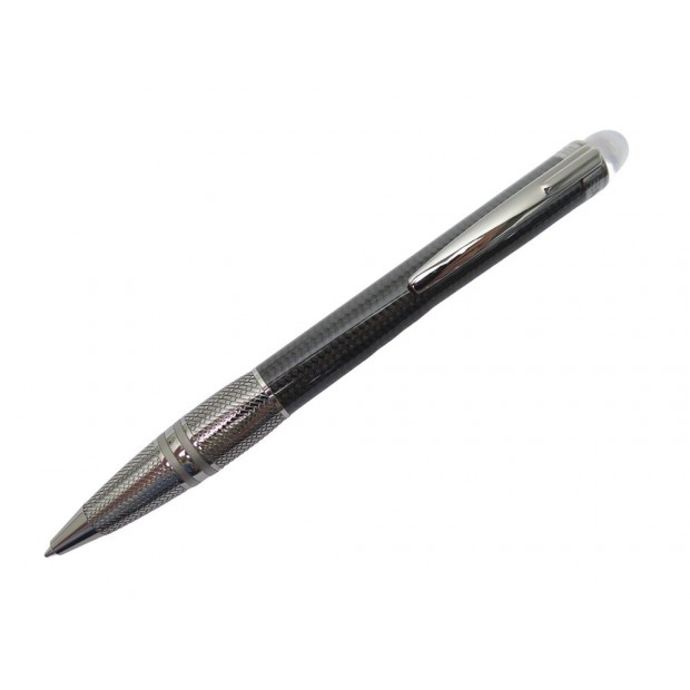 NEUF STYLO BILLE MONTBLANC STARWALKER ULTIMATE CARBONE MB109367 + ETUI PEN 695€