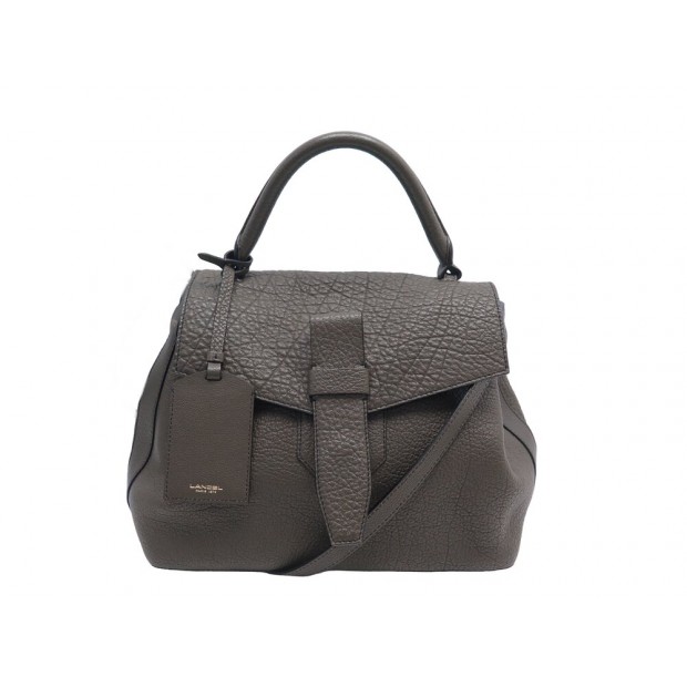 SAC A MAIN LANCEL CHARLIE MM A08370 BANDOULIERE CUIR KAKI PURSE HAND BAG 1190€