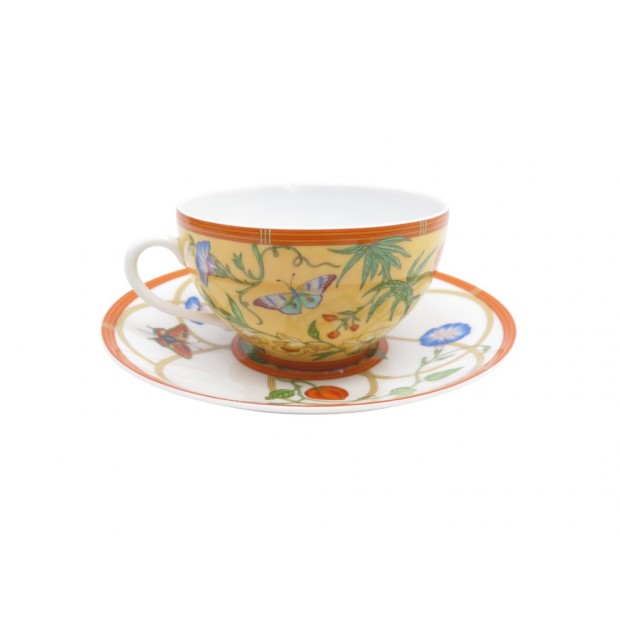 TASSE A DEJEUNER ET SOUCOUPE HERMES LA SIESTA PORCELAINE PORCELAIN CUP 270€