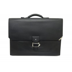 NEUF SACOCHE MONTBLANC URBAN SPIRIT DOUBLE GOUSSET 114654 CUIR BRIEFCASE 1700€