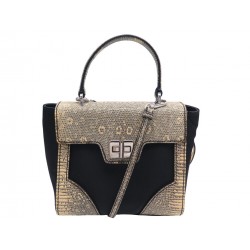 SAC A MAIN PRADA LUCERTO EN NYLON & CUIR DE SERPENT BANDOULIERE PURSE BAG 3800€