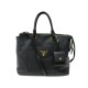 SAC A MAIN PRADA CABAS CUIR GRAINE NOIR BANDOULIERE LEATHER HAND BAG PURSE 4000€